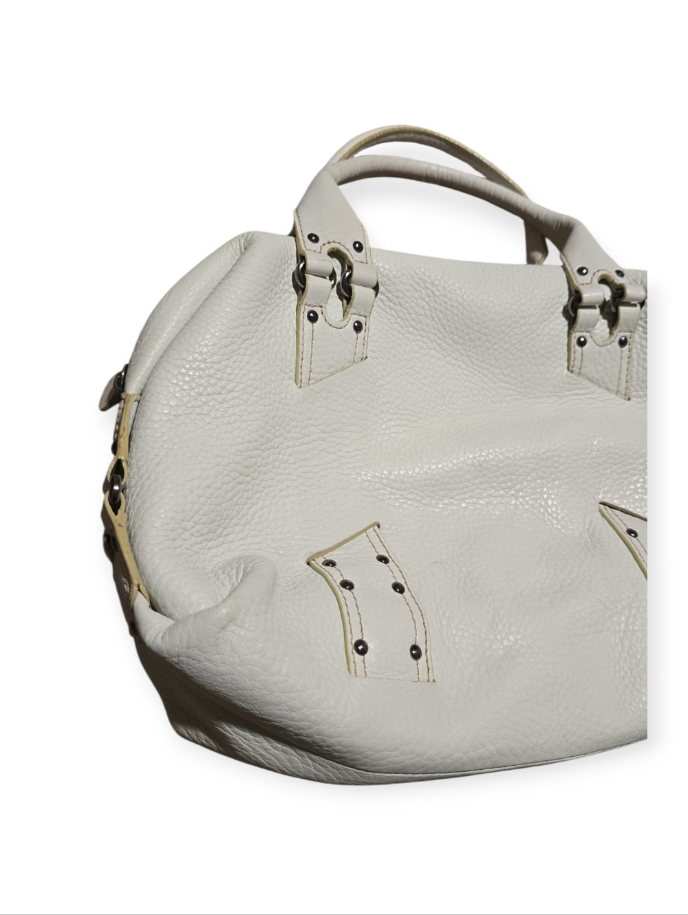 Cole Haan Pebbled Leather Satchel, Village Collection - Picture 4 of 9